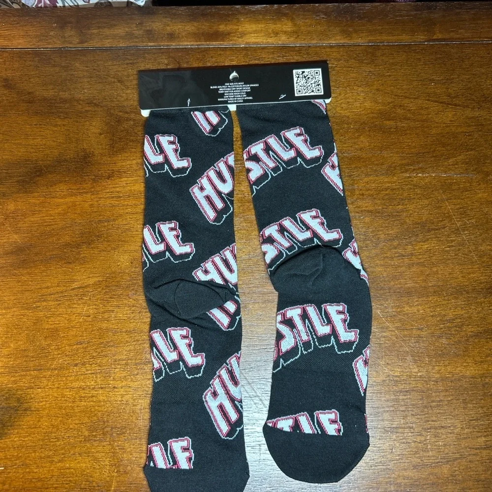 Hustler Hollywood Black and Red Hustle Socks​